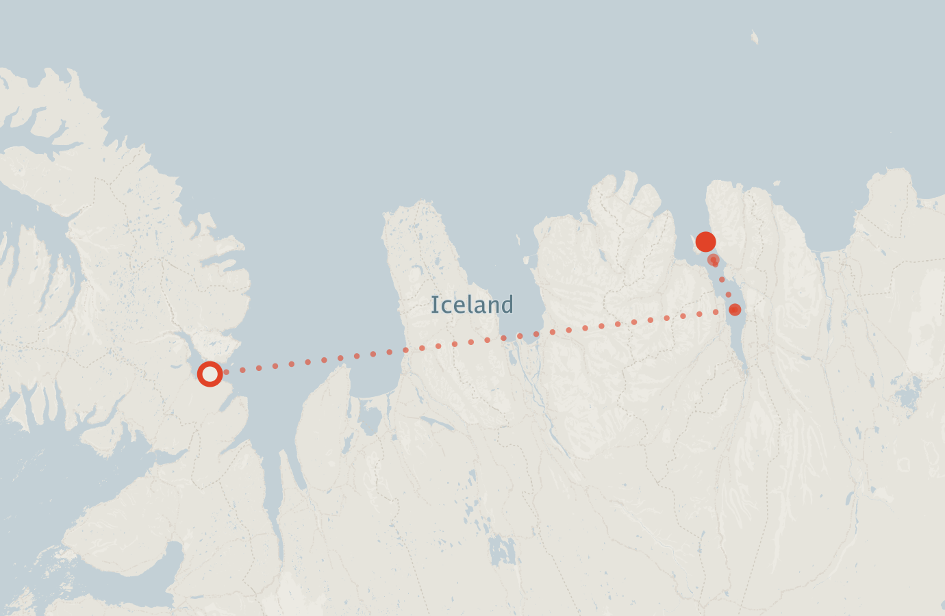 Activity map — real sighting points on an OpenStreetMap basemap