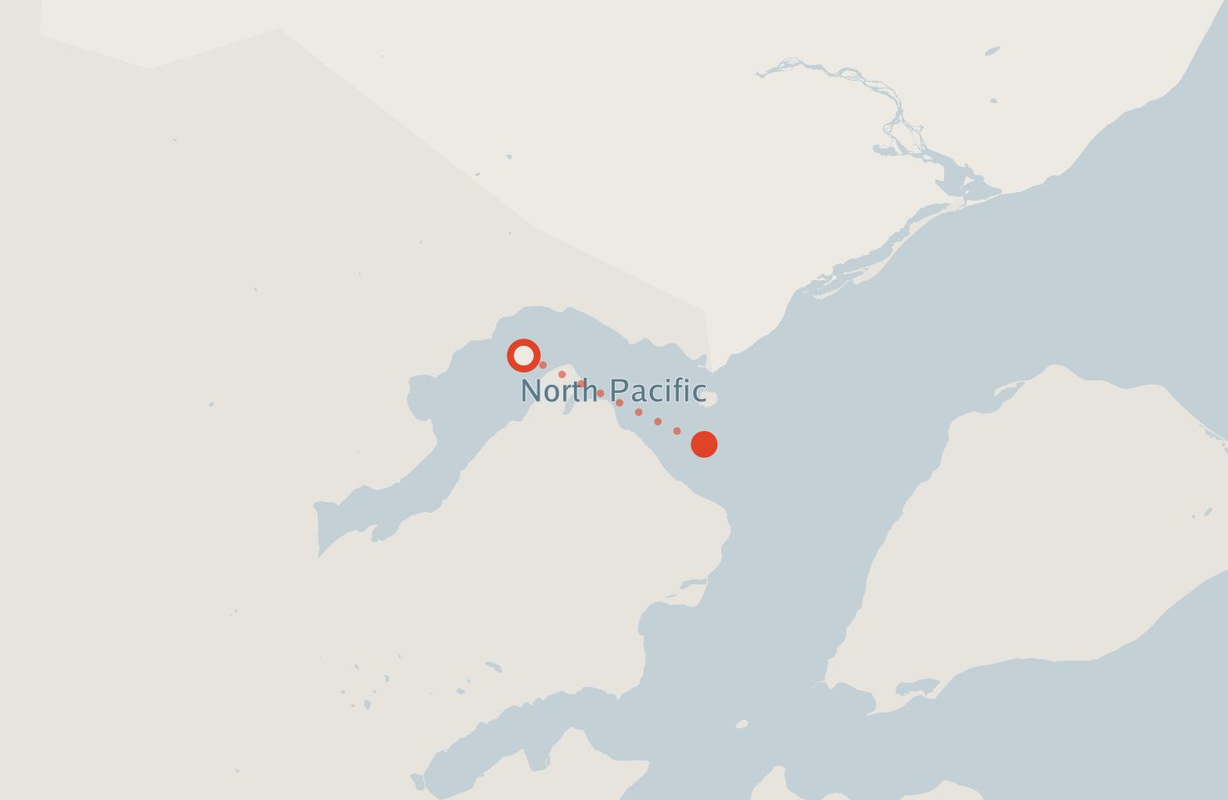 Activity map — real sighting points on an OpenStreetMap basemap