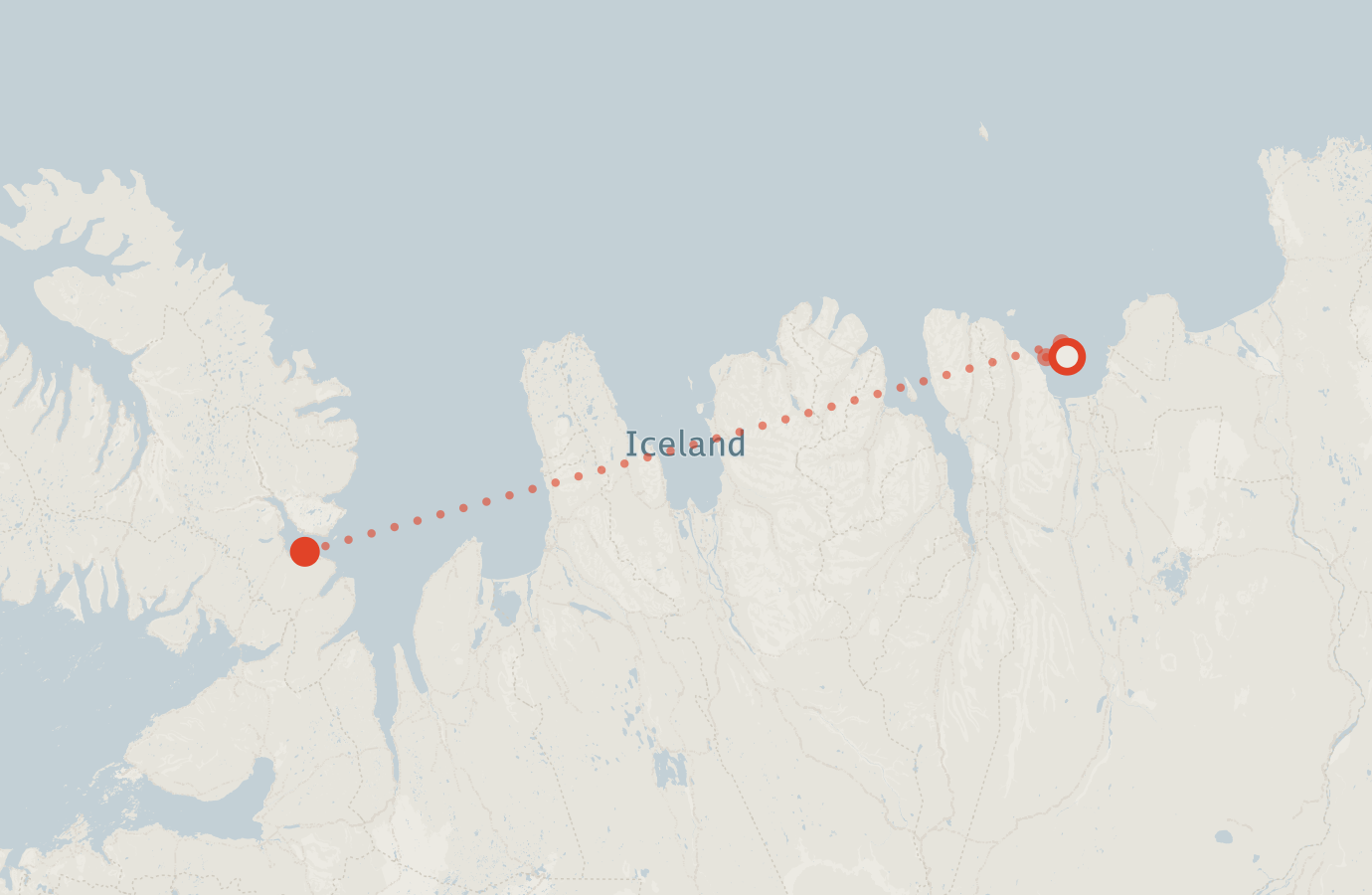 Activity map — real sighting points on an OpenStreetMap basemap
