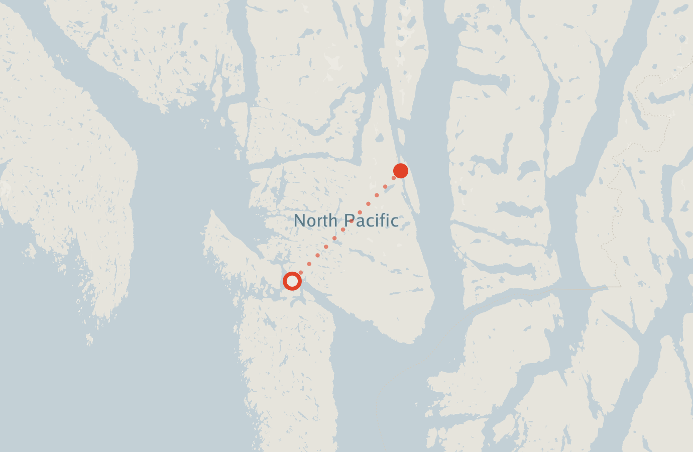 Activity map — real sighting points on an OpenStreetMap basemap