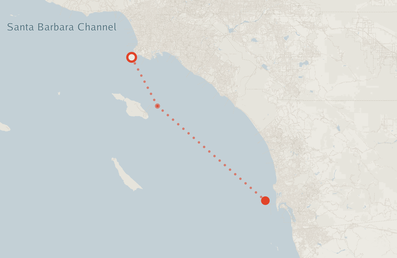 Activity map — real sighting points on an OpenStreetMap basemap