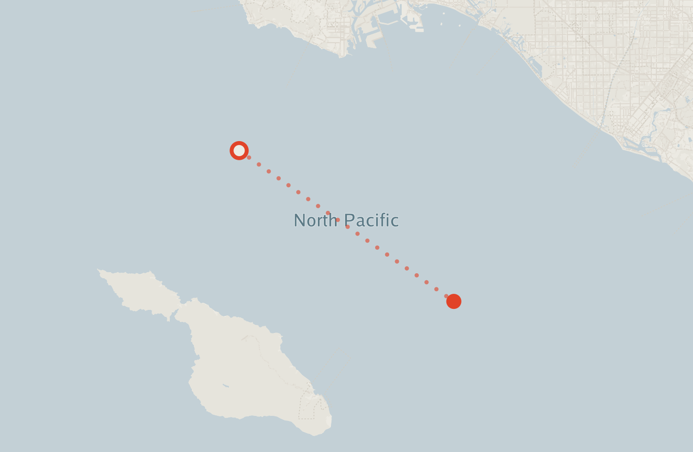 Activity map — real sighting points on an OpenStreetMap basemap