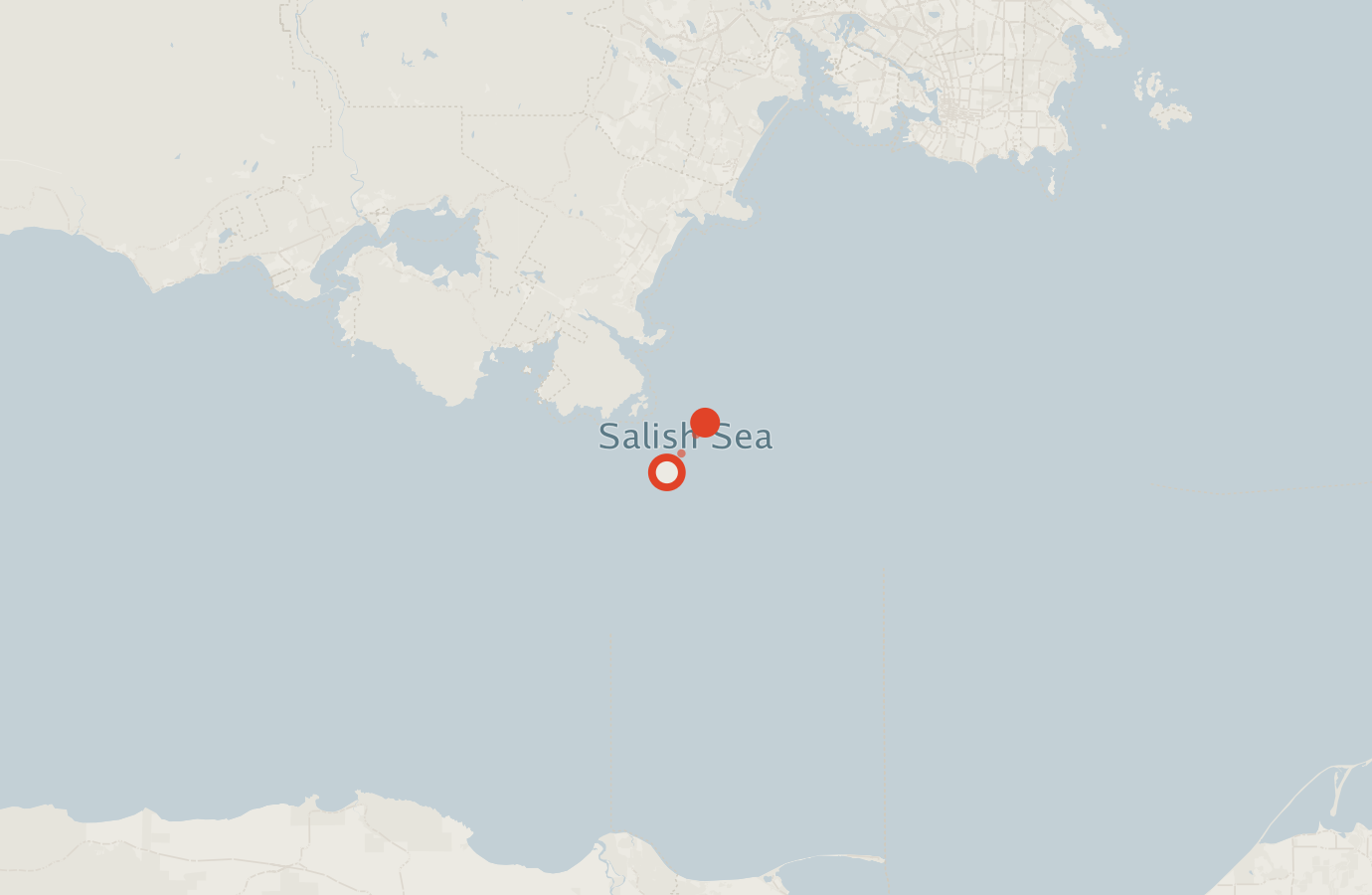 Activity map — real sighting points on an OpenStreetMap basemap