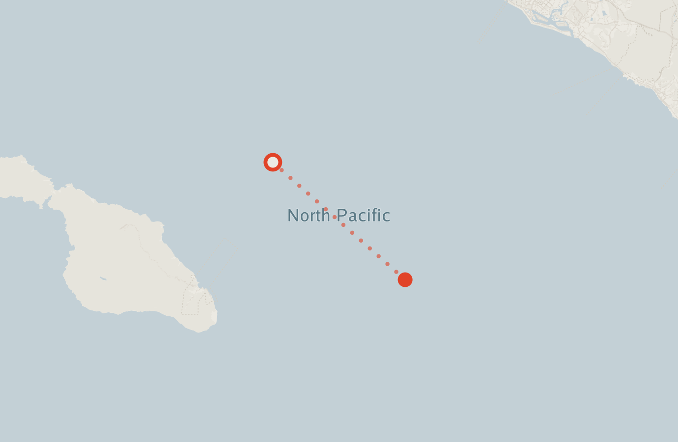 Activity map — real sighting points on an OpenStreetMap basemap