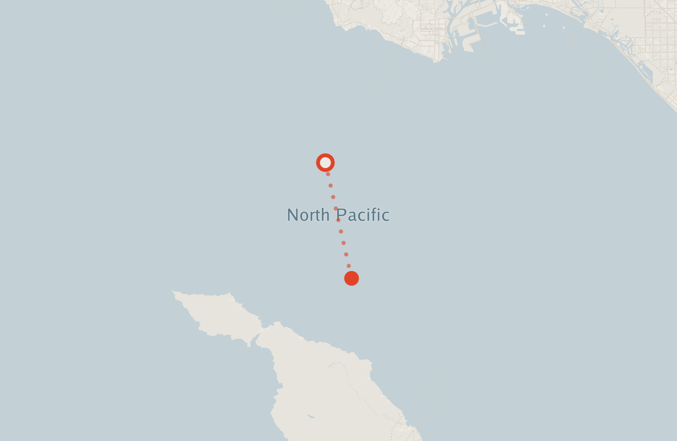 Activity map — real sighting points on an OpenStreetMap basemap