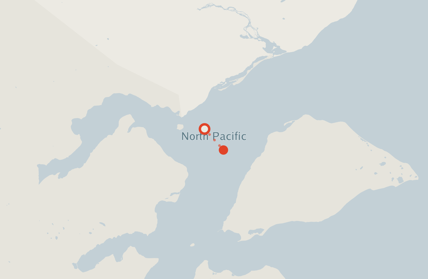 Activity map — real sighting points on an OpenStreetMap basemap