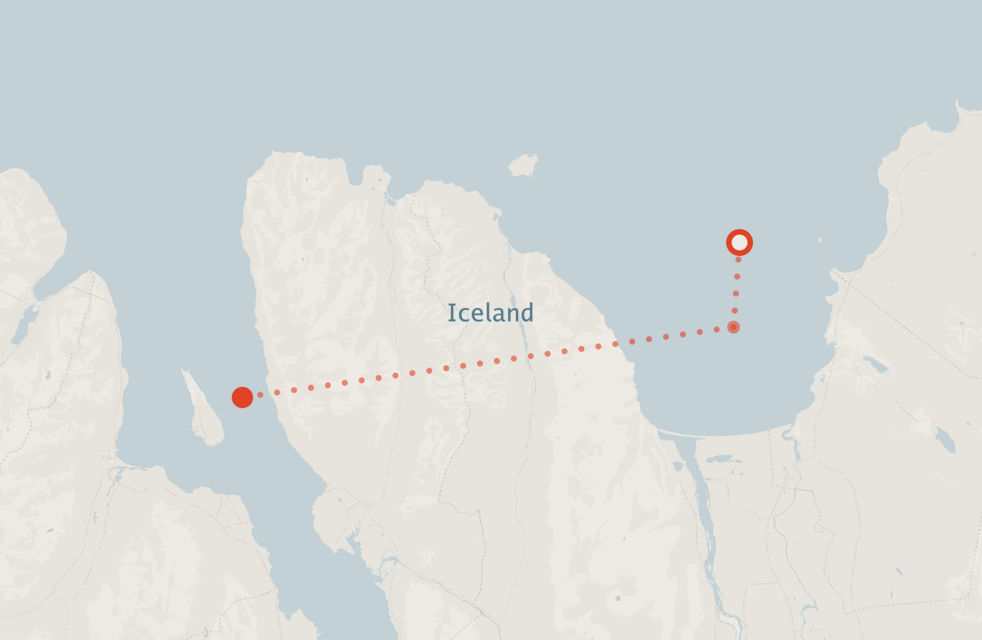 Activity map — real sighting points on an OpenStreetMap basemap