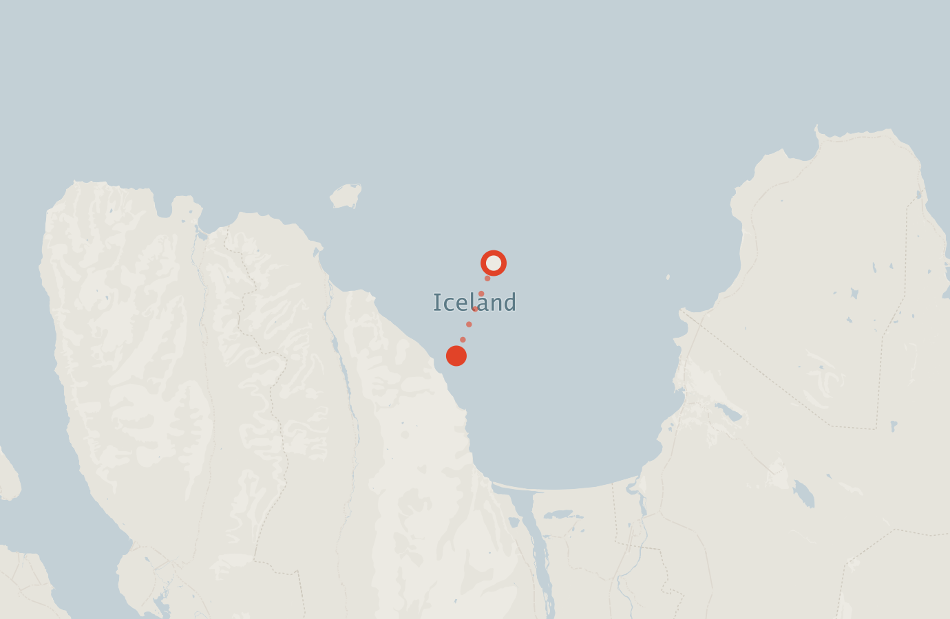 Activity map — real sighting points on an OpenStreetMap basemap