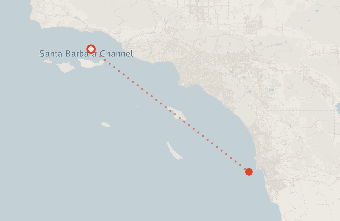 Activity map — real sighting points on an OpenStreetMap basemap