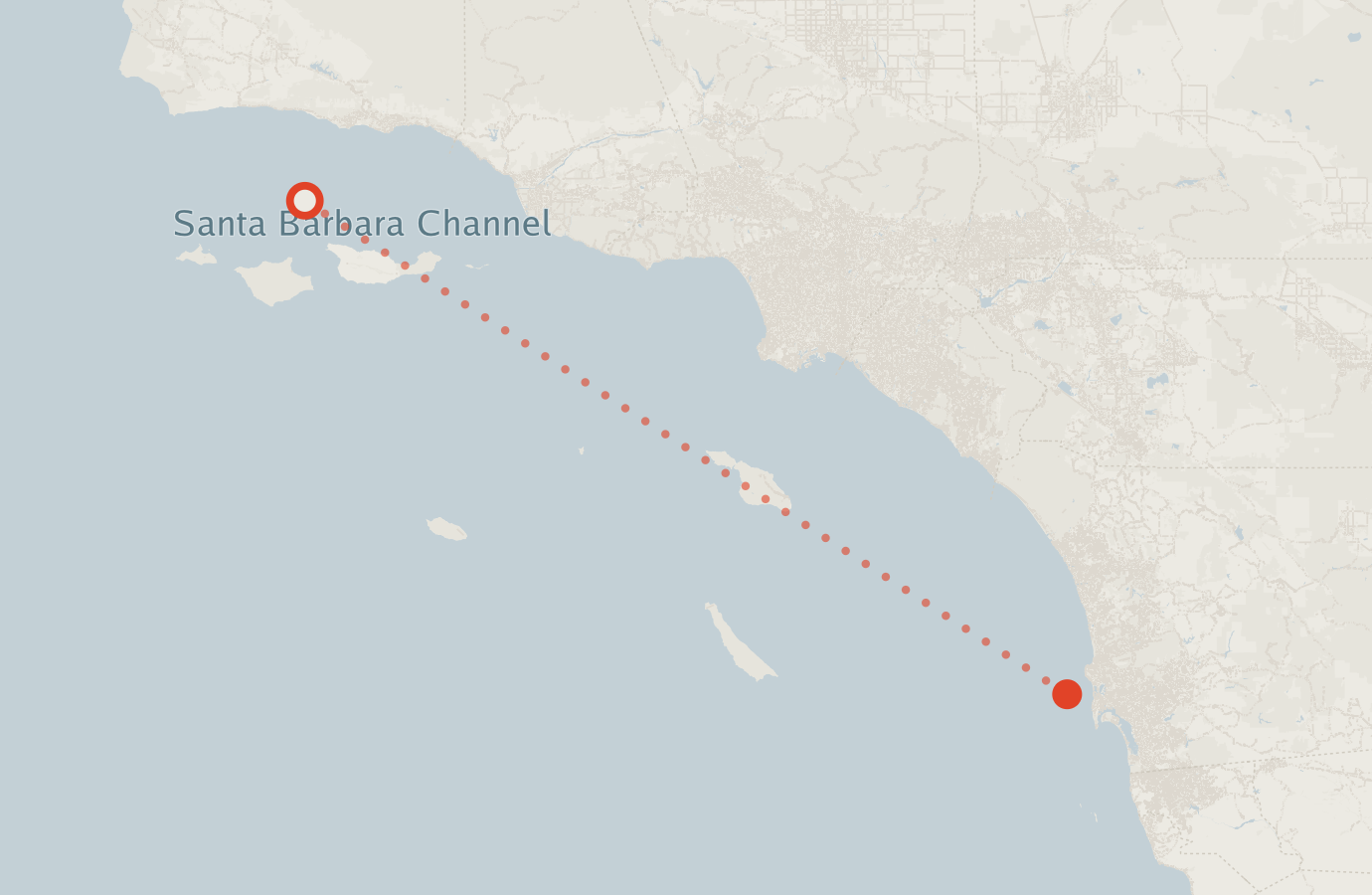 Activity map — real sighting points on an OpenStreetMap basemap