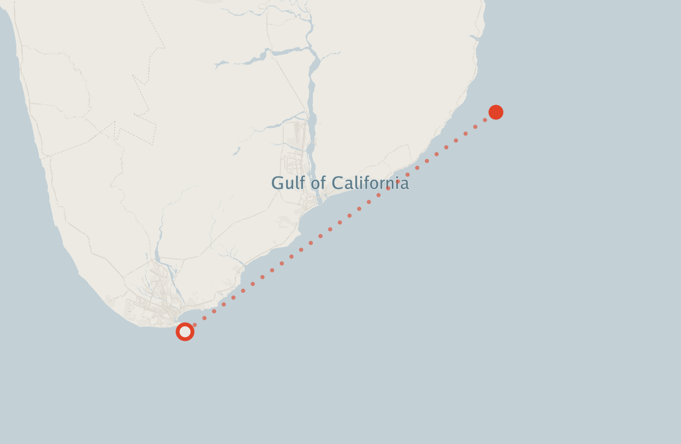 Activity map — real sighting points on an OpenStreetMap basemap