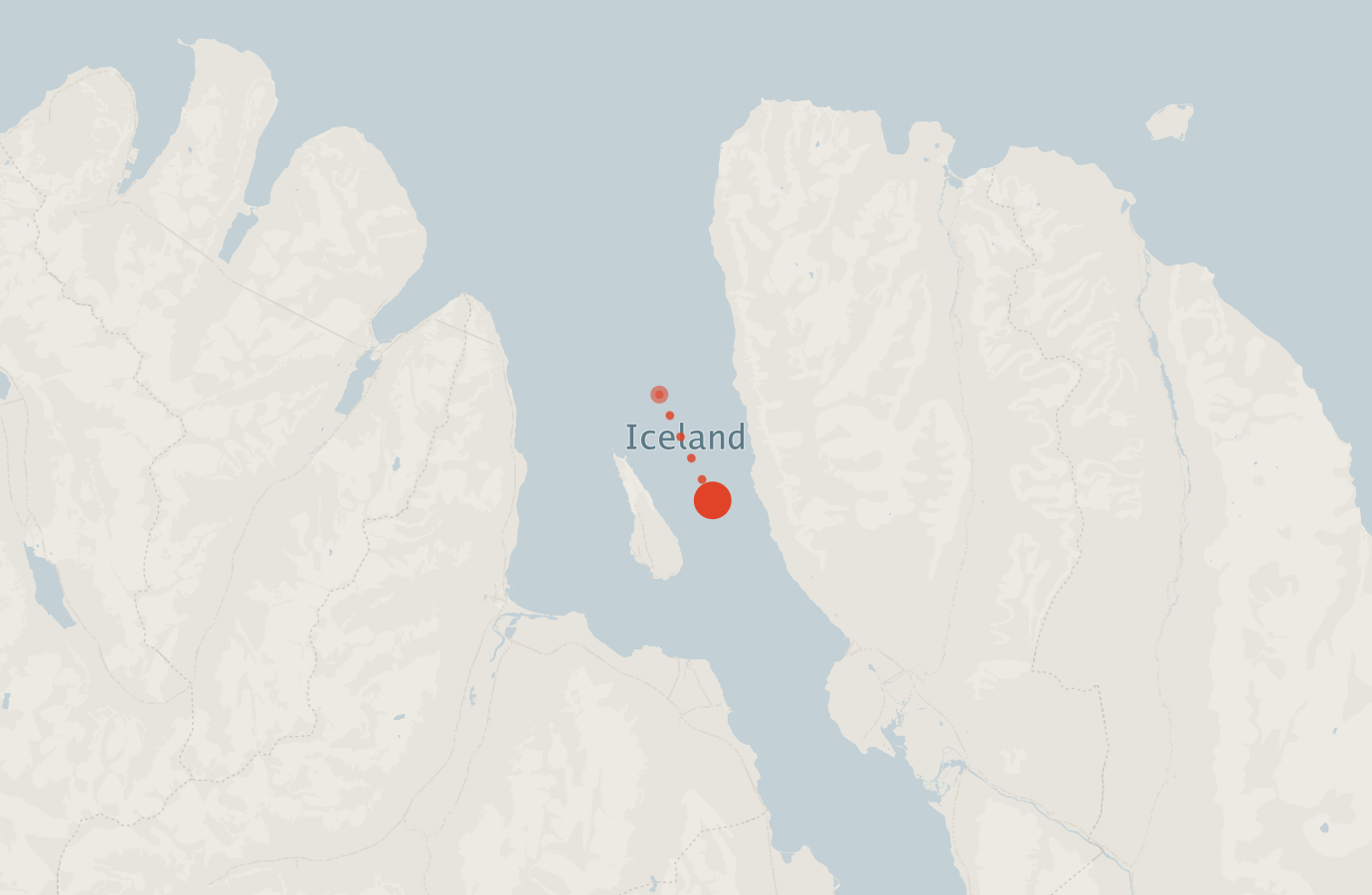Activity map — real sighting points on an OpenStreetMap basemap