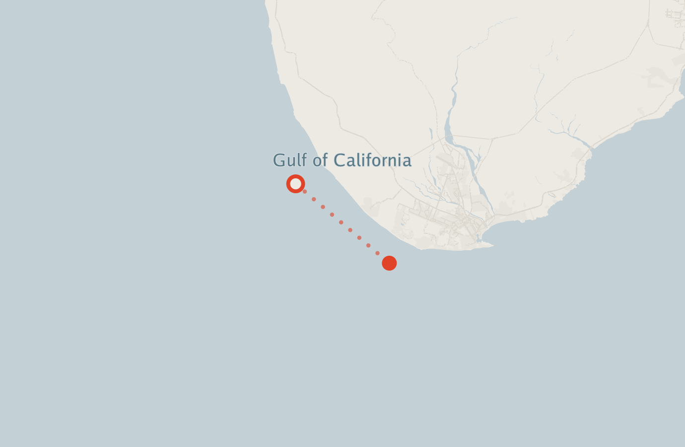 Activity map — real sighting points on an OpenStreetMap basemap