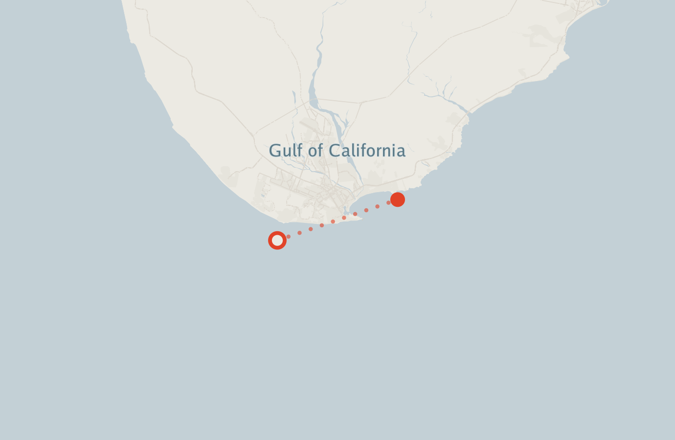 Activity map — real sighting points on an OpenStreetMap basemap