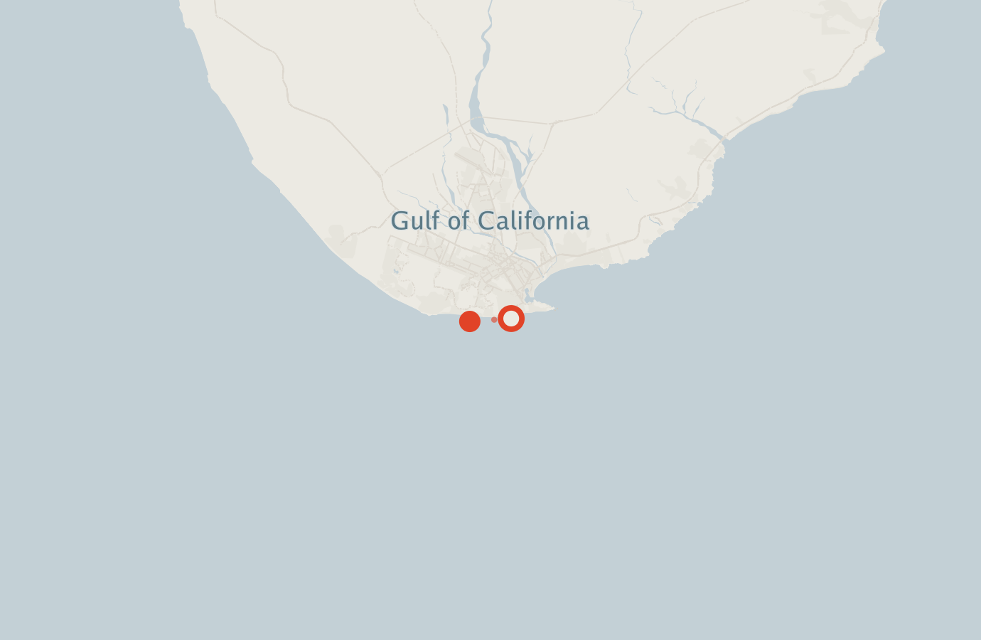 Activity map — real sighting points on an OpenStreetMap basemap