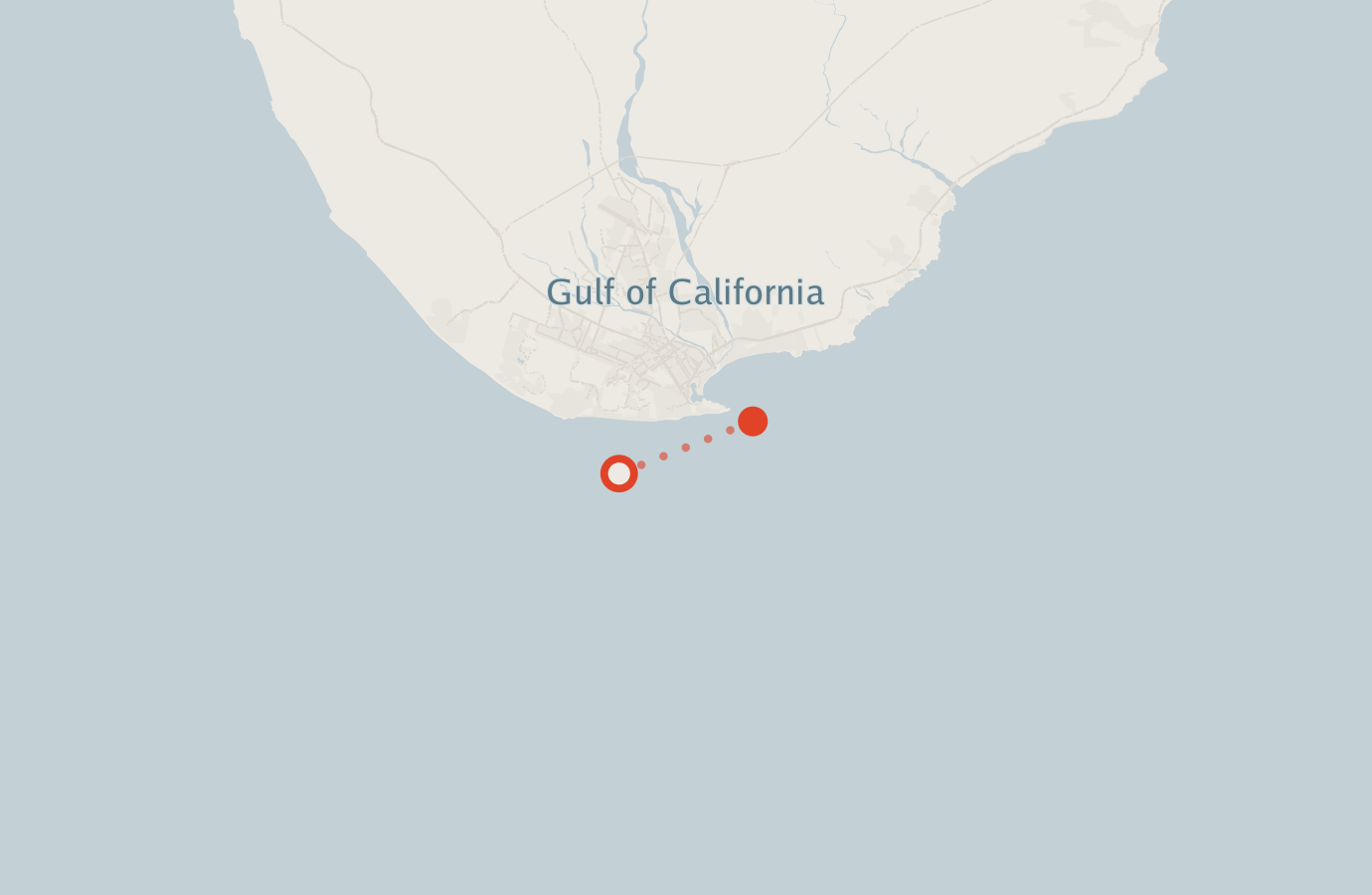 Activity map — real sighting points on an OpenStreetMap basemap