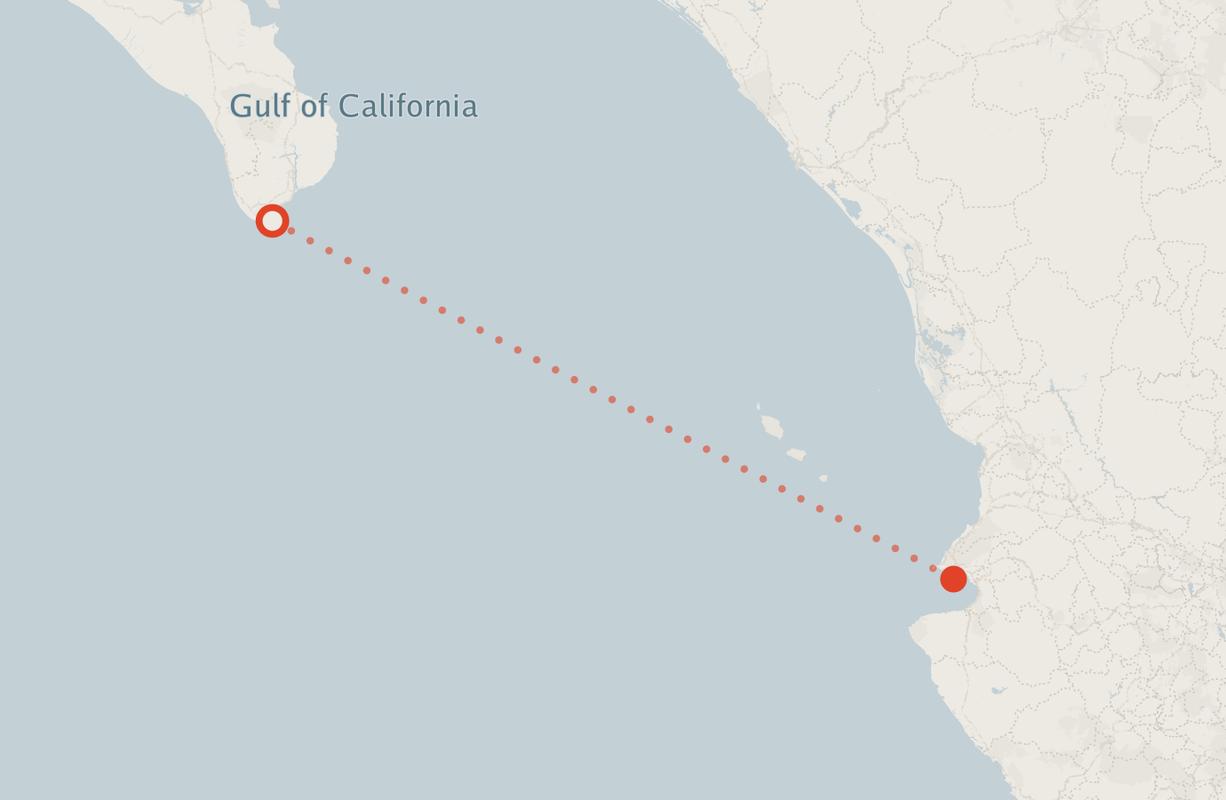 Activity map — real sighting points on an OpenStreetMap basemap