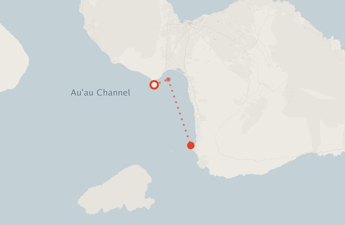Activity map — real sighting points on an OpenStreetMap basemap
