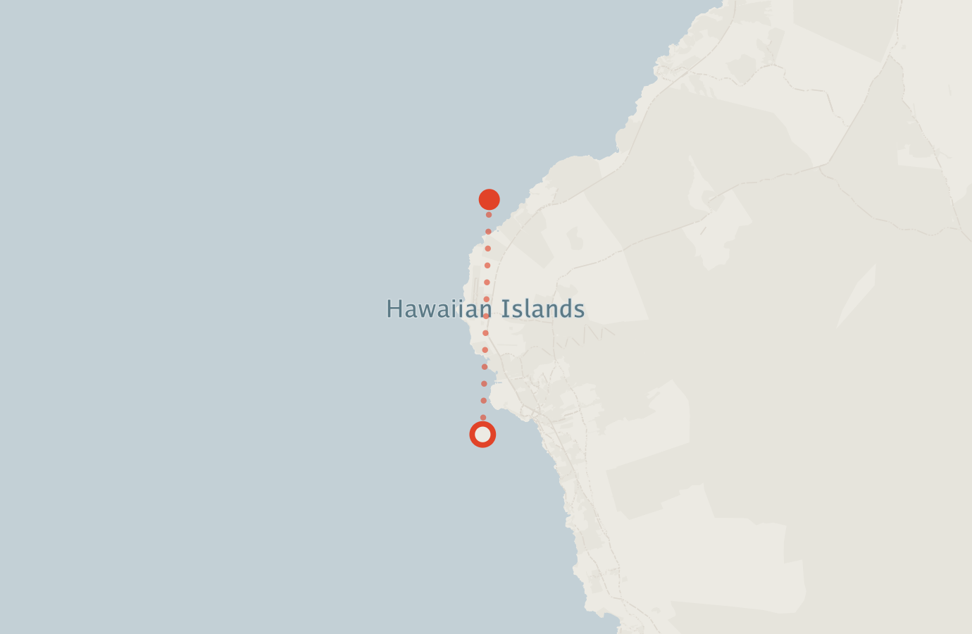 Activity map — real sighting points on an OpenStreetMap basemap