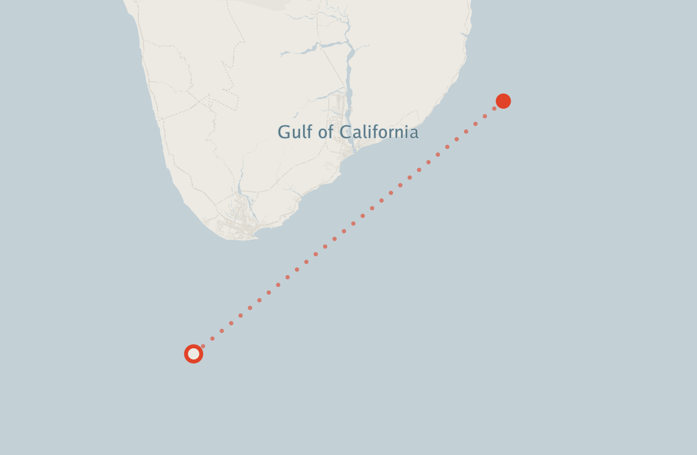 Activity map — real sighting points on an OpenStreetMap basemap