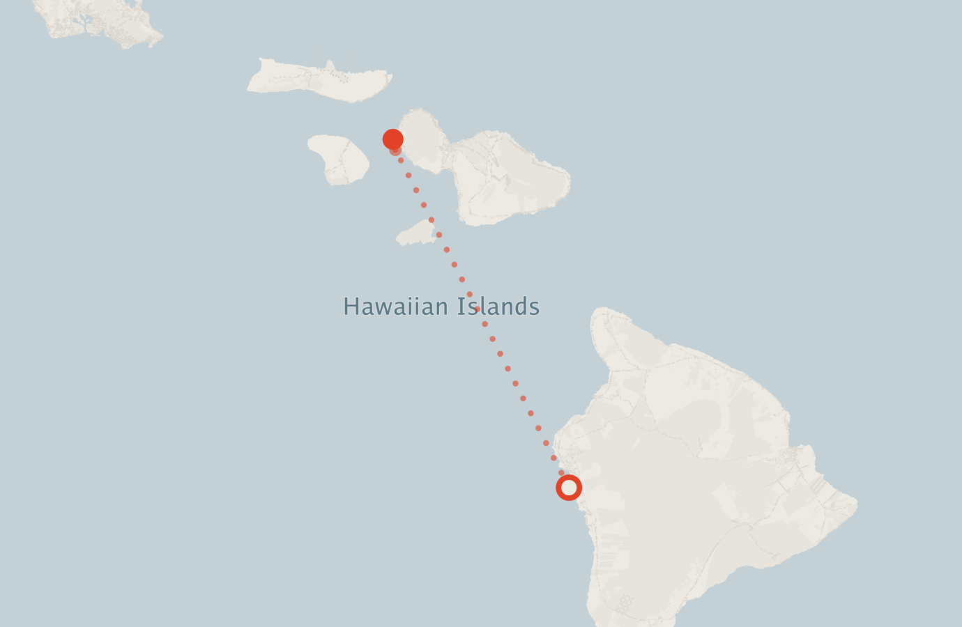 Activity map — real sighting points on an OpenStreetMap basemap