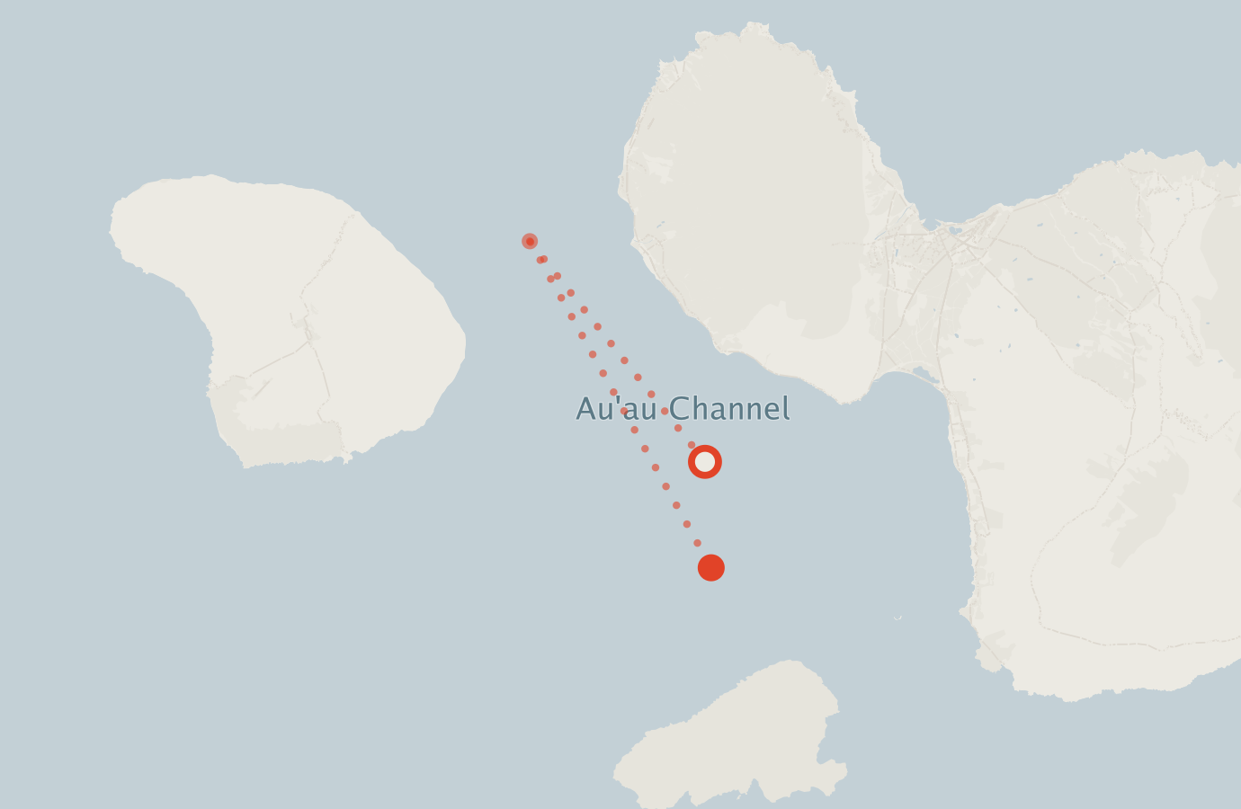 Activity map — real sighting points on an OpenStreetMap basemap