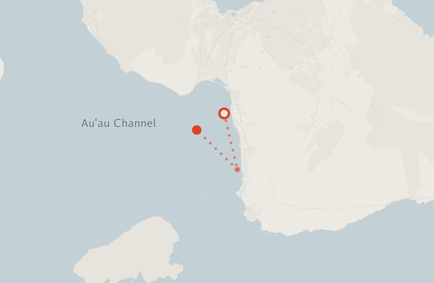 Activity map — real sighting points on an OpenStreetMap basemap