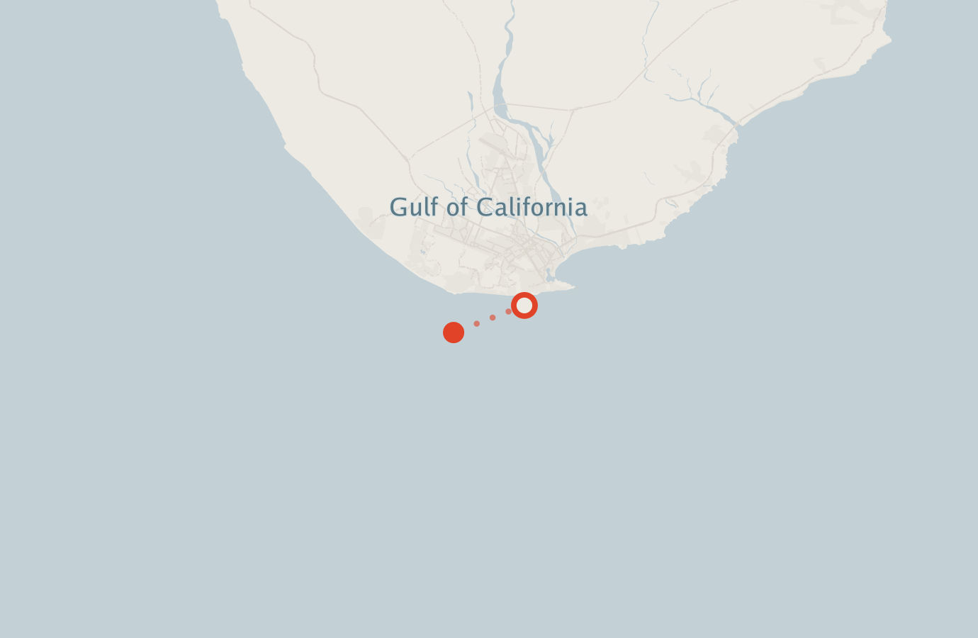 Activity map — real sighting points on an OpenStreetMap basemap