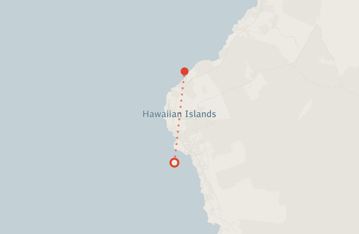 Activity map — real sighting points on an OpenStreetMap basemap