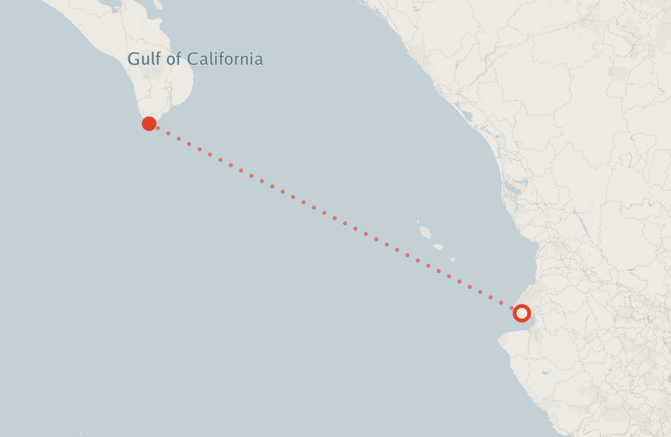 Activity map — real sighting points on an OpenStreetMap basemap