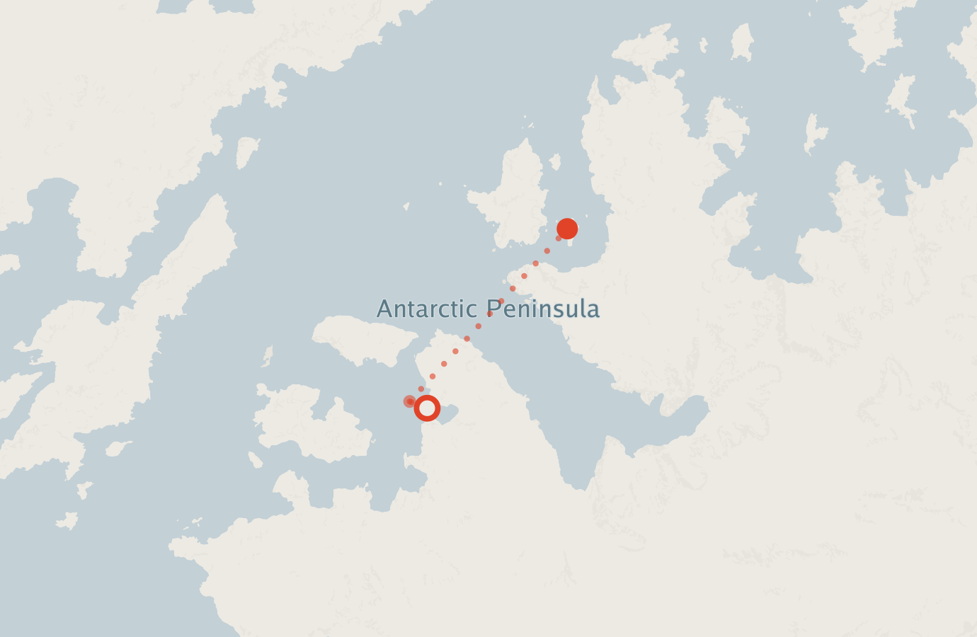 Activity map — real sighting points on an OpenStreetMap basemap