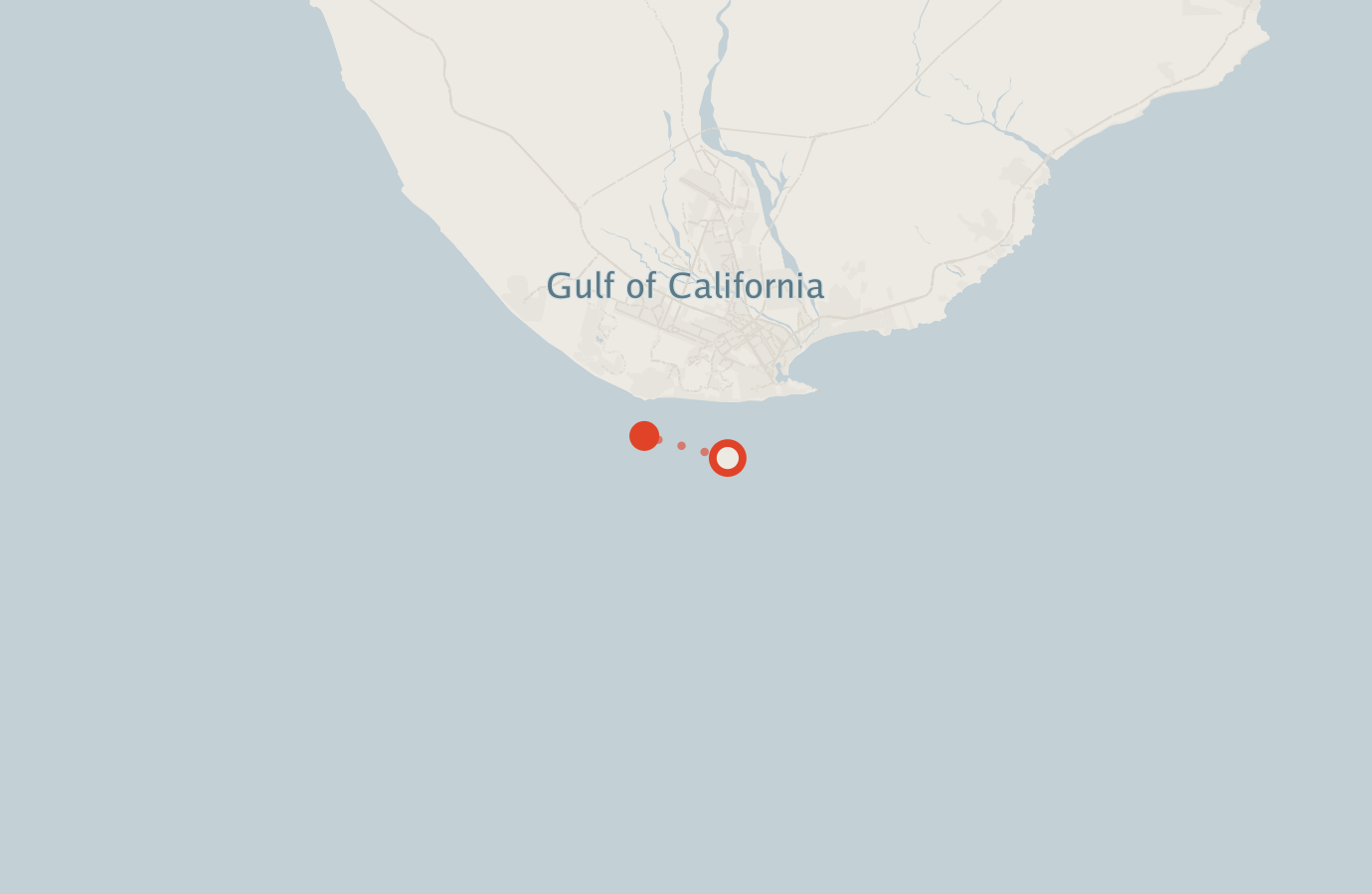 Activity map — real sighting points on an OpenStreetMap basemap