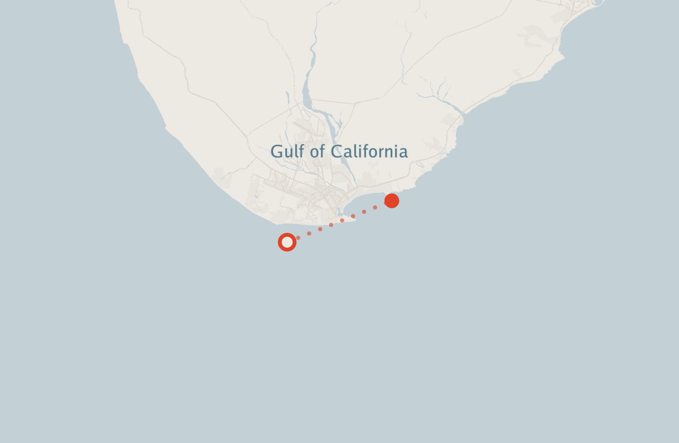 Activity map — real sighting points on an OpenStreetMap basemap