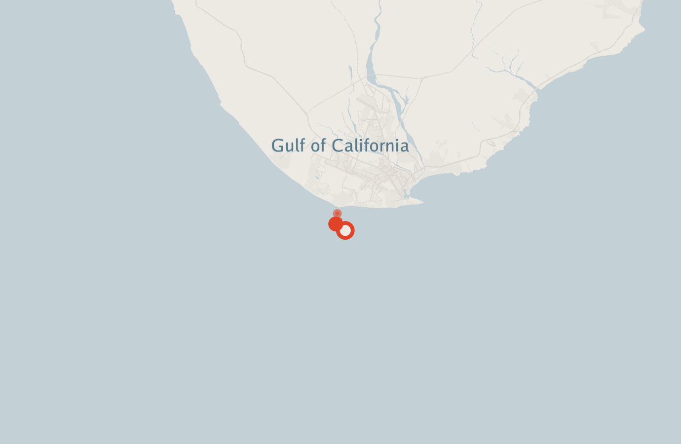 Activity map — real sighting points on an OpenStreetMap basemap