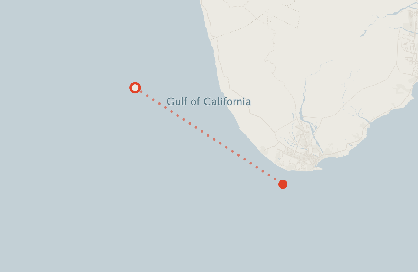 Activity map — real sighting points on an OpenStreetMap basemap