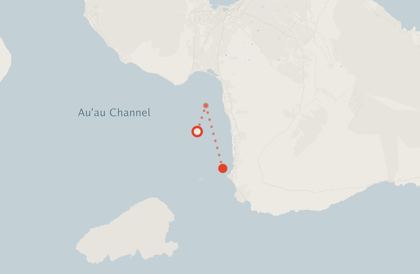 Activity map — real sighting points on an OpenStreetMap basemap
