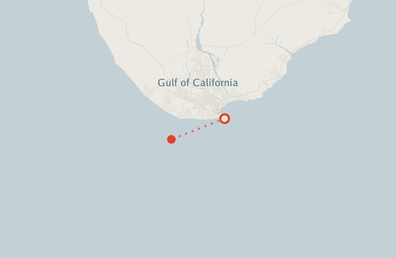 Activity map — real sighting points on an OpenStreetMap basemap