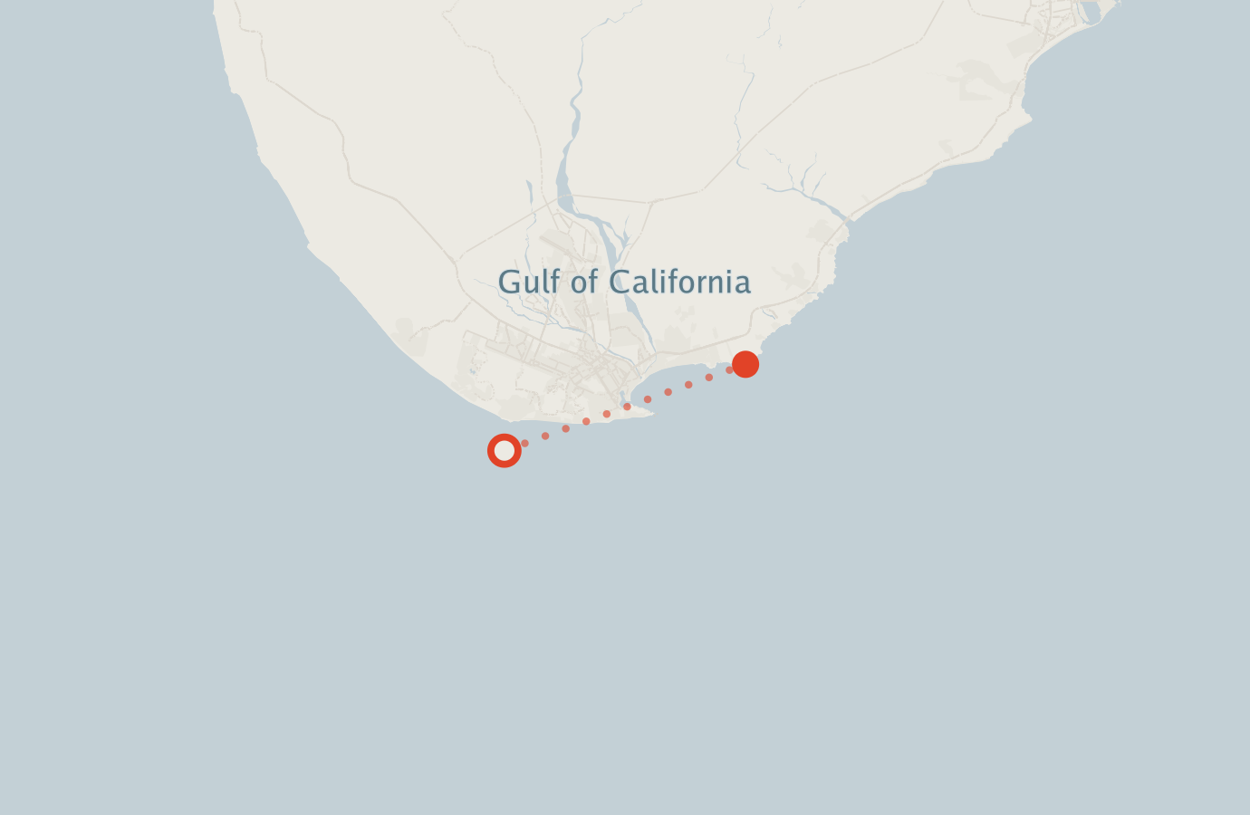 Activity map — real sighting points on an OpenStreetMap basemap