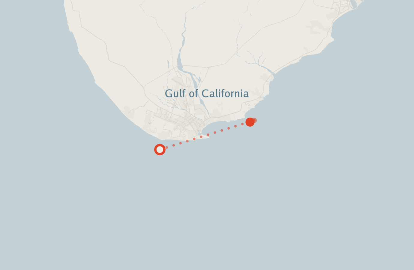 Activity map — real sighting points on an OpenStreetMap basemap