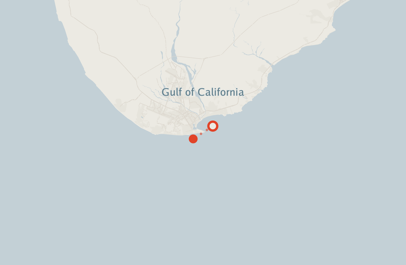 Activity map — real sighting points on an OpenStreetMap basemap