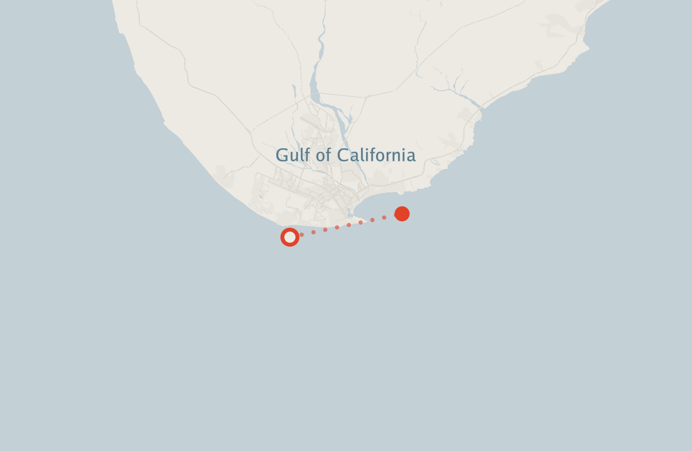 Activity map — real sighting points on an OpenStreetMap basemap