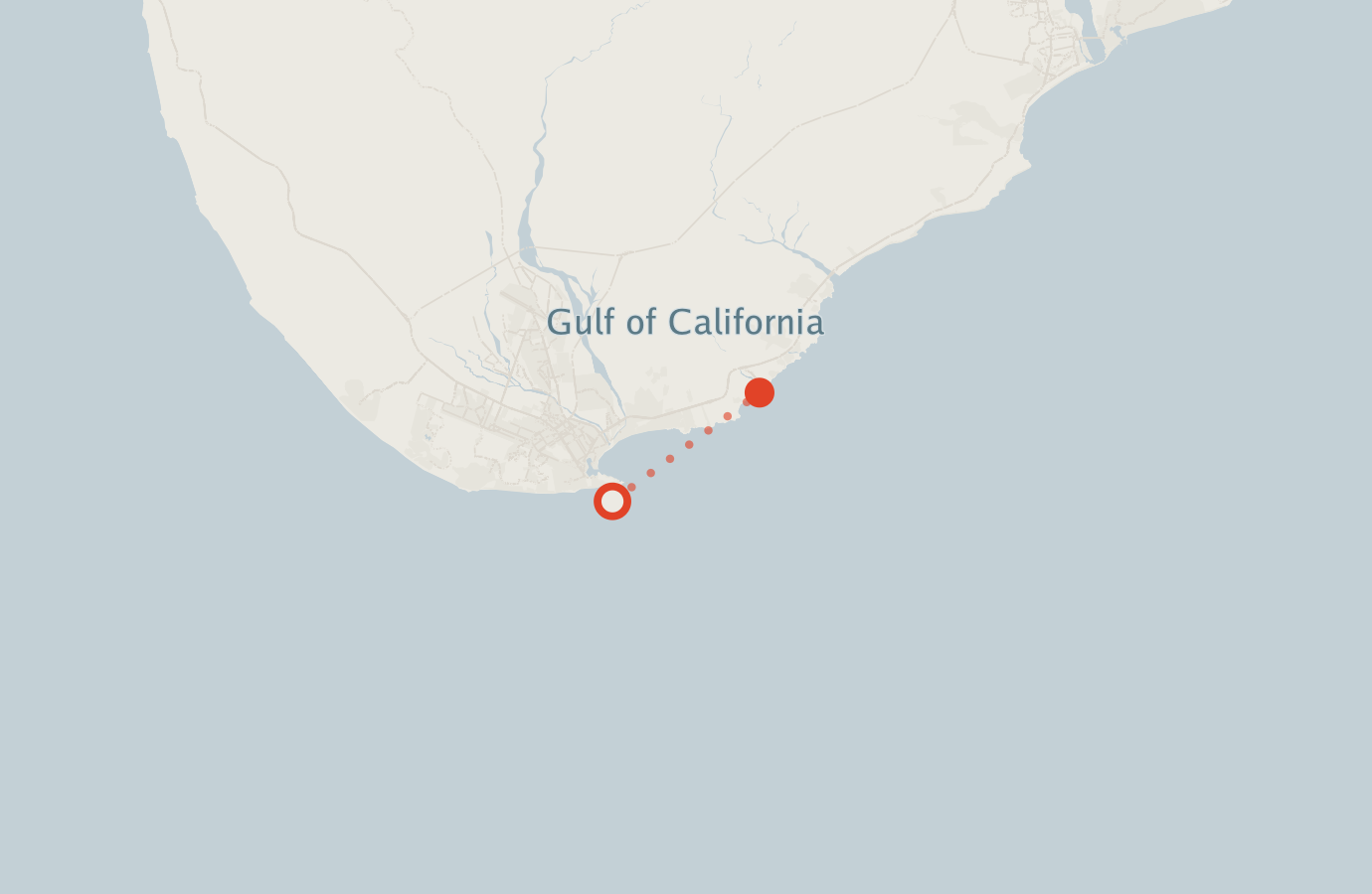 Activity map — real sighting points on an OpenStreetMap basemap