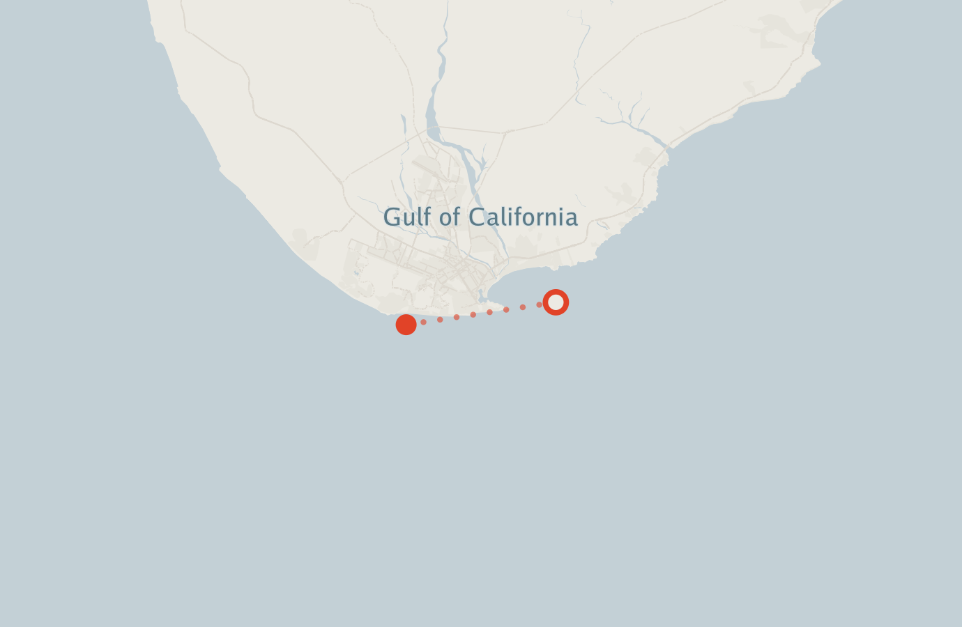 Activity map — real sighting points on an OpenStreetMap basemap
