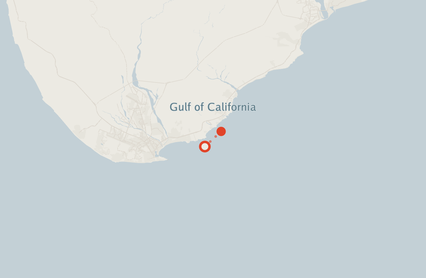 Activity map — real sighting points on an OpenStreetMap basemap
