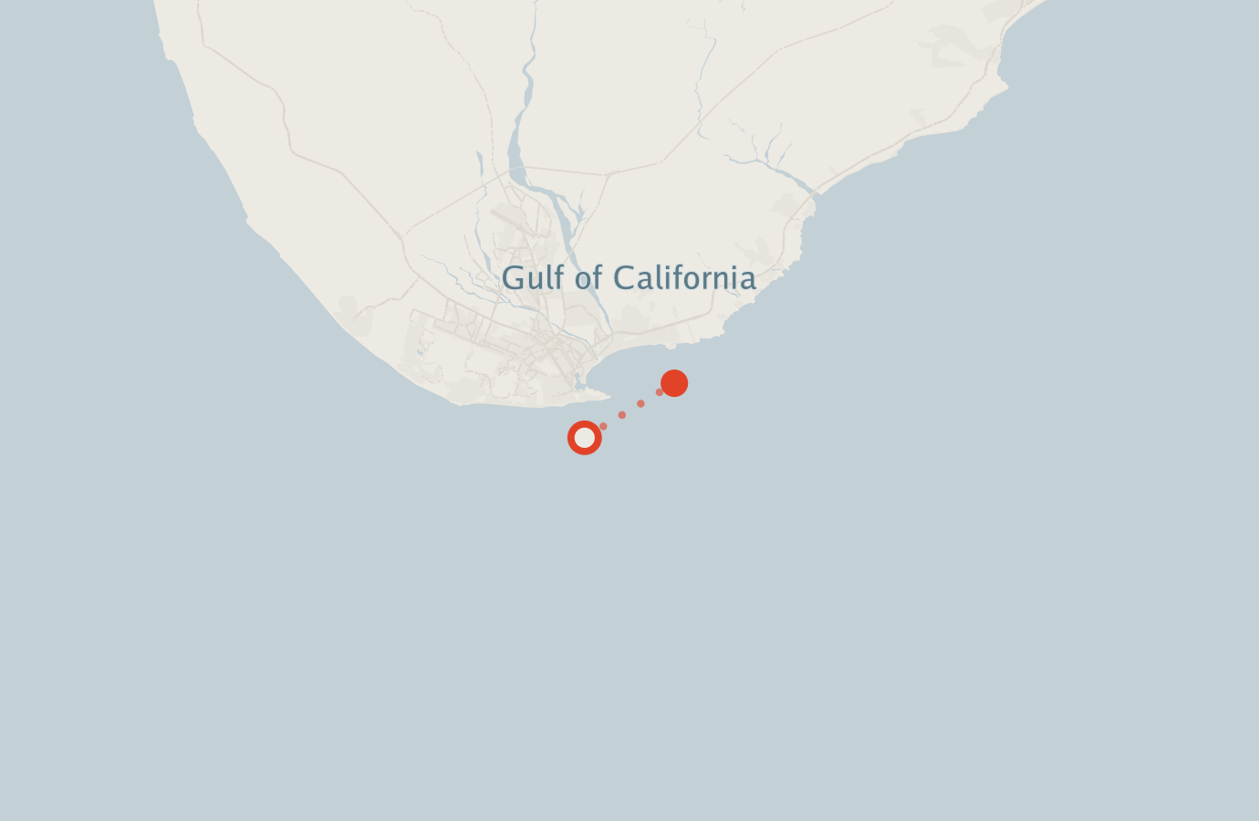 Activity map — real sighting points on an OpenStreetMap basemap