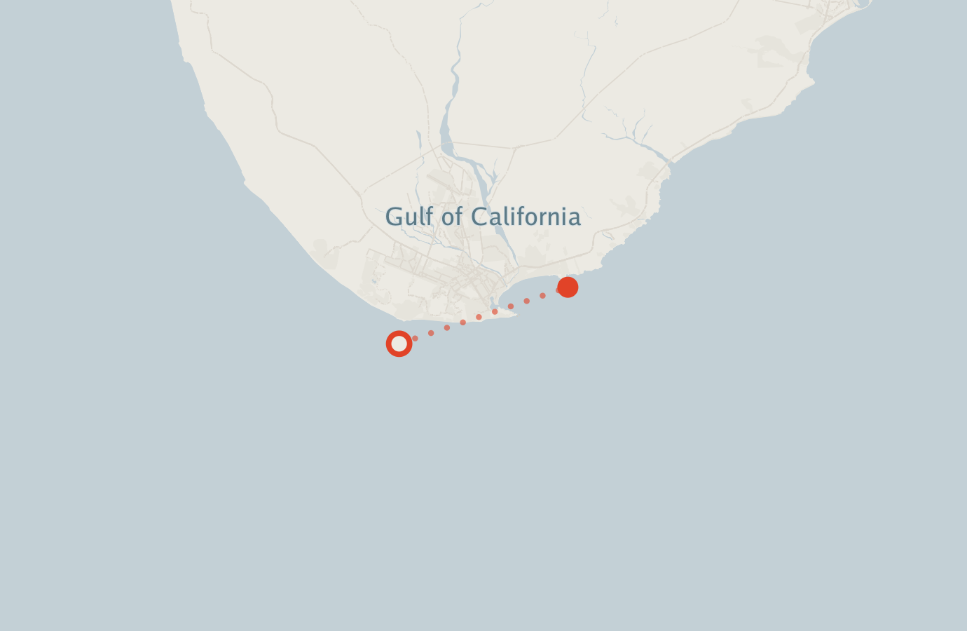Activity map — real sighting points on an OpenStreetMap basemap
