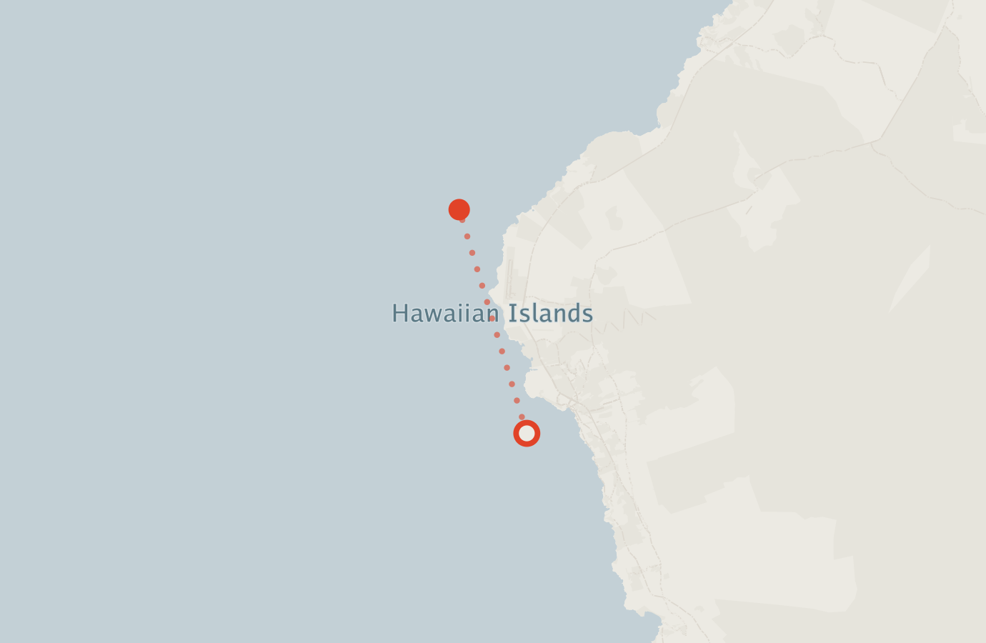 Activity map — real sighting points on an OpenStreetMap basemap