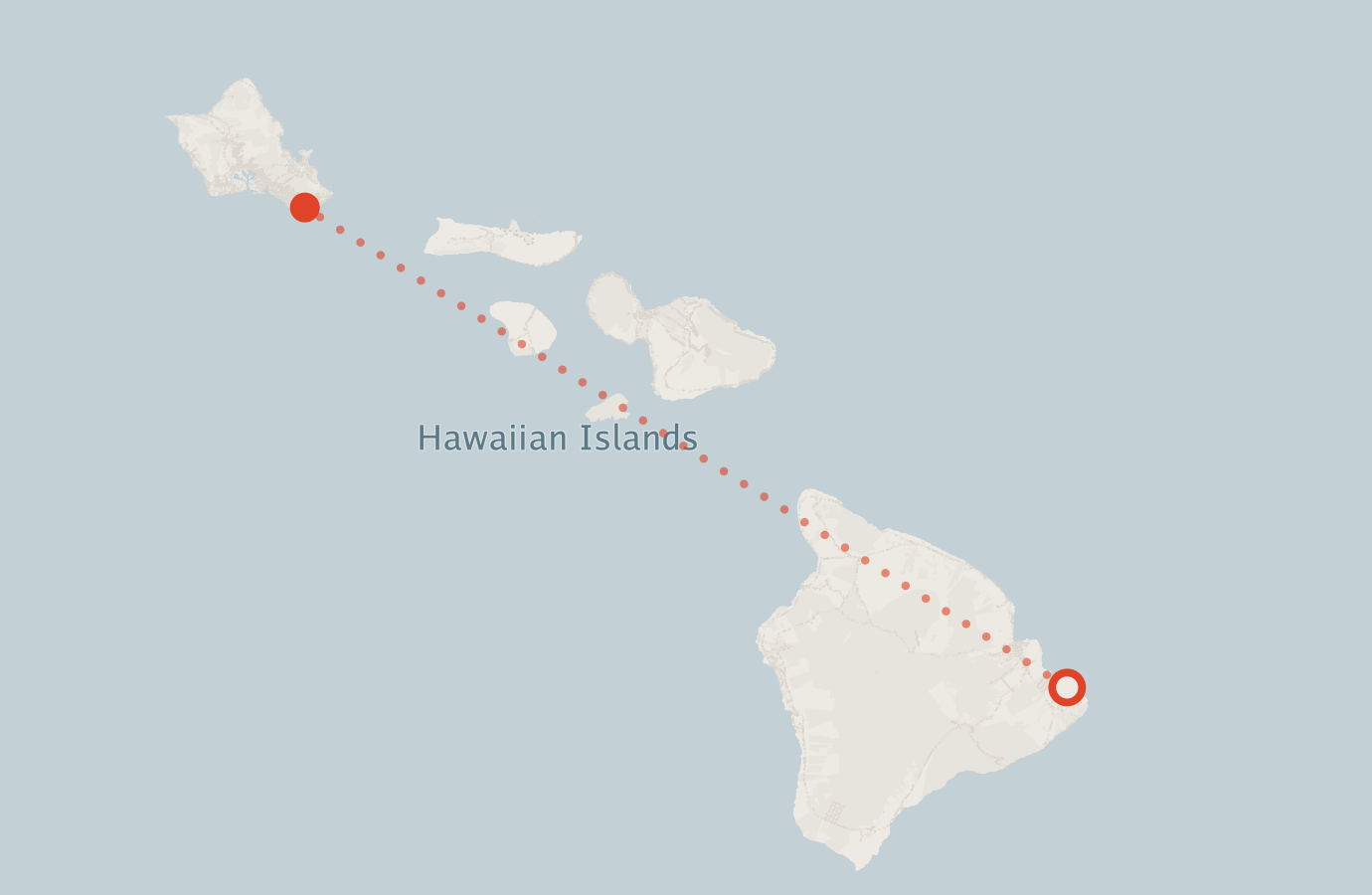 Activity map — real sighting points on an OpenStreetMap basemap