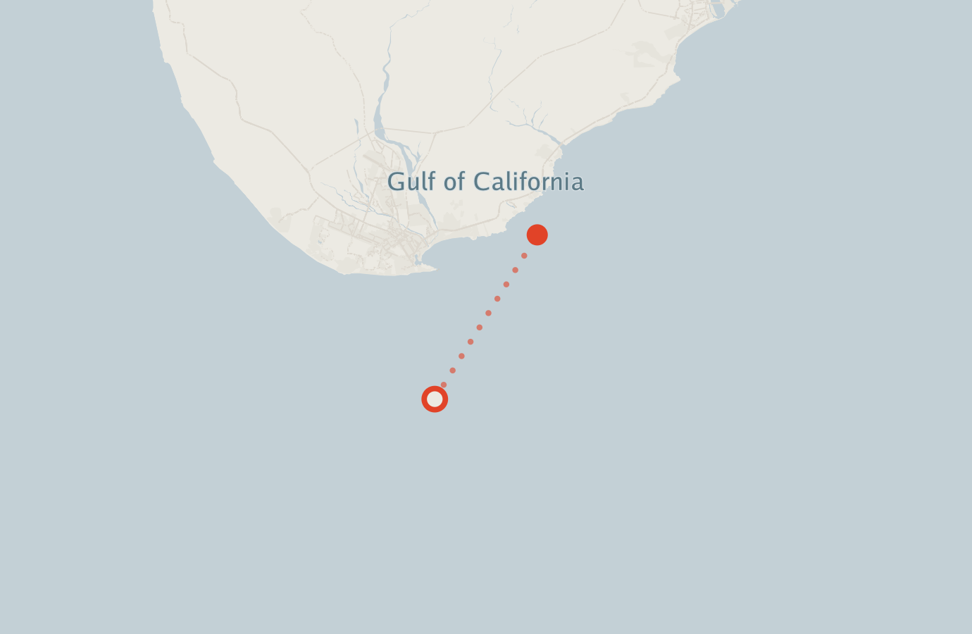 Activity map — real sighting points on an OpenStreetMap basemap