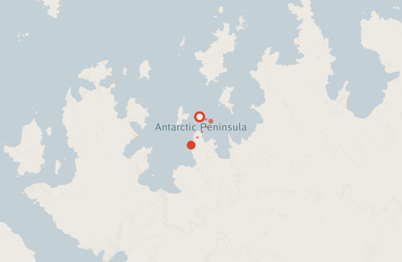 Activity map — real sighting points on an OpenStreetMap basemap